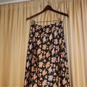 Vintage E.D. Michael’s floral silk maxi skirt